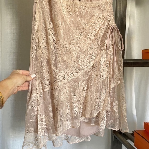 A.L.C. One Shoulder Lace Blush Dress - Picture 8 of 15